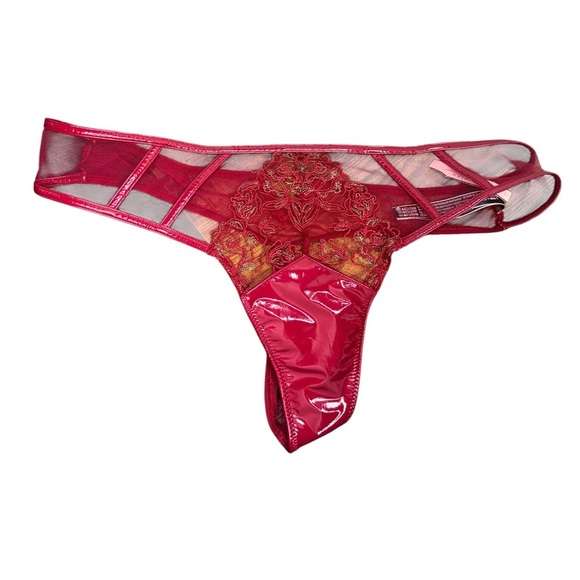 Victoria's Secret Lace Thong  Red - Picture 2 of 8